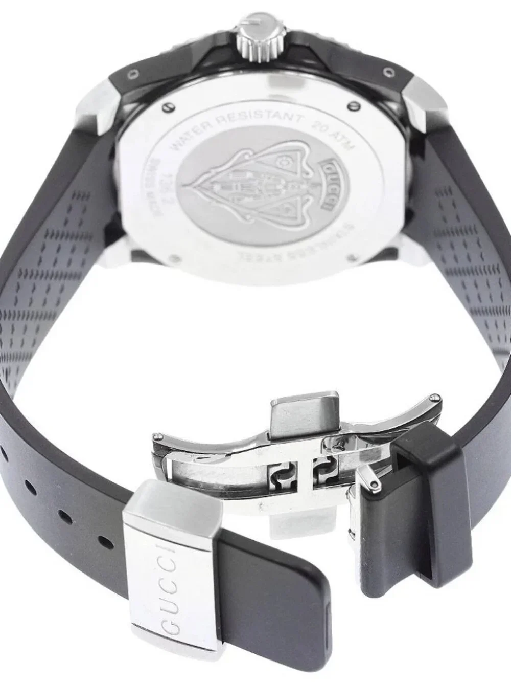GUCCI Dive 136.2 Date black Dial Quartz Men's Watch_970859